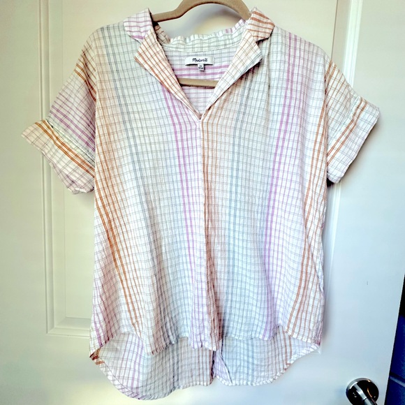 Madewell Multicolor Plaid Button Down Shirt - Picture 1 of 5